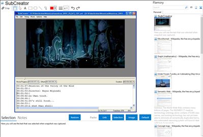 SubCreator - Flamory bookmarks and screenshots