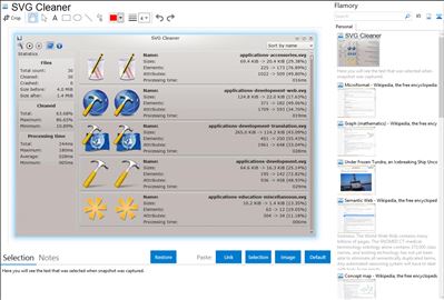 SVG Cleaner - Flamory bookmarks and screenshots