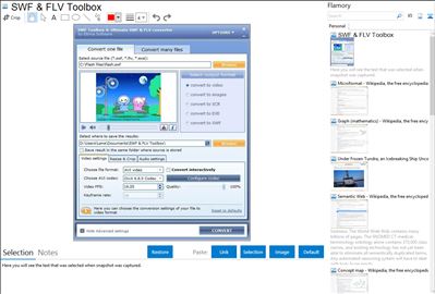 SWF & FLV Toolbox - Flamory bookmarks and screenshots