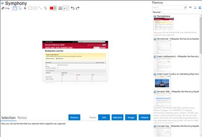 Symphony - Flamory bookmarks and screenshots