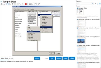 Tamper Data - Flamory bookmarks and screenshots