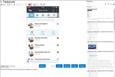 Taskworld - Flamory bookmarks and screenshots