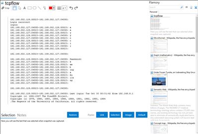 tcpflow - Flamory bookmarks and screenshots