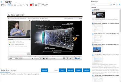 Tegrity - Flamory bookmarks and screenshots