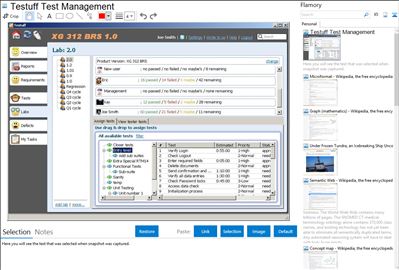 Testuff Test Management - Flamory bookmarks and screenshots