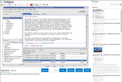 TeXlipse - Flamory bookmarks and screenshots