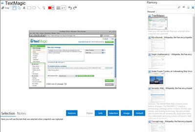 TextMagic - Flamory bookmarks and screenshots