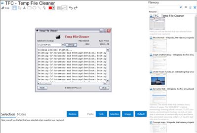 TFC - Temp File Cleaner - Flamory bookmarks and screenshots