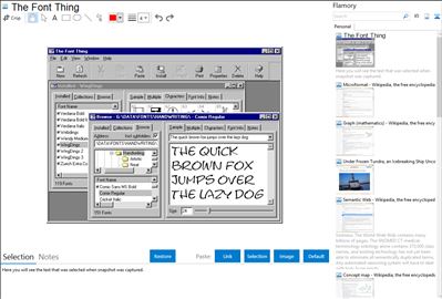 The Font Thing - Flamory bookmarks and screenshots