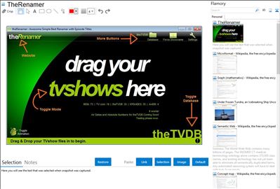 TheRenamer - Flamory bookmarks and screenshots