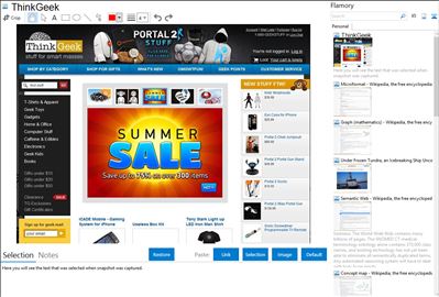 ThinkGeek - Flamory bookmarks and screenshots