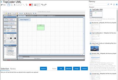 TopCoder UML - Flamory bookmarks and screenshots