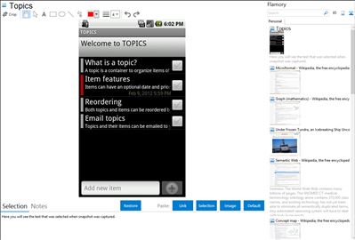 Topics - Flamory bookmarks and screenshots