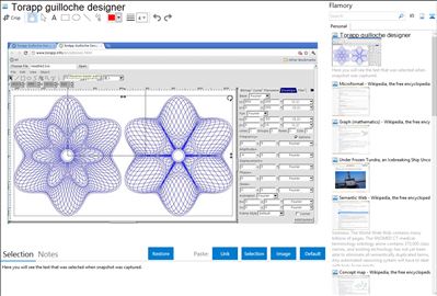 Torapp guilloche designer - Flamory bookmarks and screenshots
