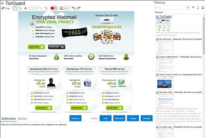 TorGuard - Flamory bookmarks and screenshots