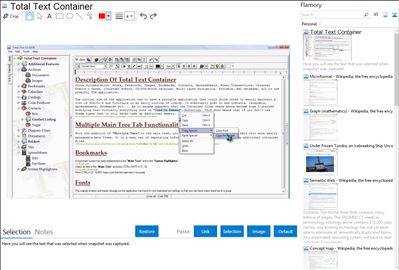 Total Text Container - Flamory bookmarks and screenshots