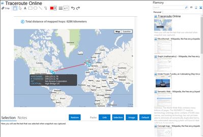 Traceroute Online - Flamory bookmarks and screenshots