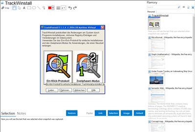 TrackWinstall - Flamory bookmarks and screenshots