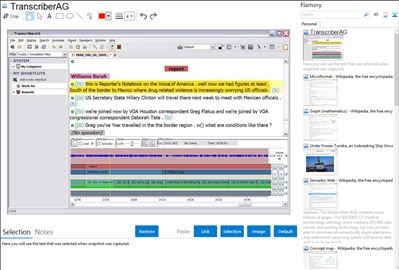 TranscriberAG - Flamory bookmarks and screenshots