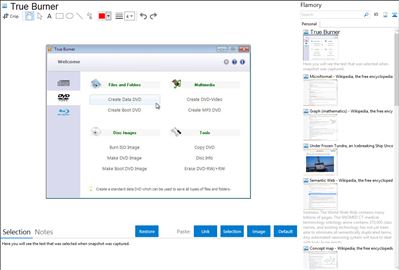 True Burner - Flamory bookmarks and screenshots