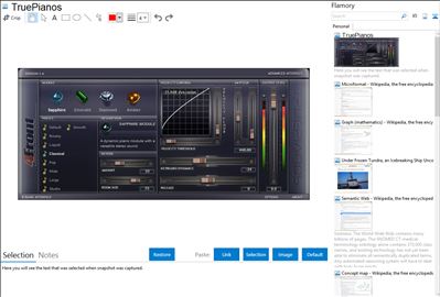 TruePianos - Flamory bookmarks and screenshots