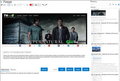 TVmint - Flamory bookmarks and screenshots