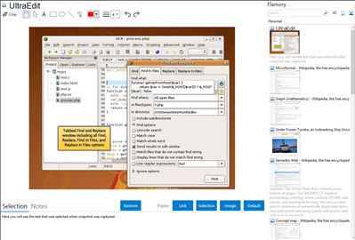 UltraEdit - Flamory bookmarks and screenshots