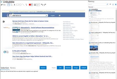 Unbubble - Flamory bookmarks and screenshots