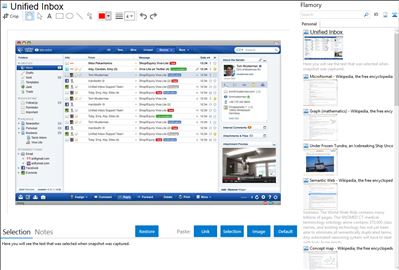 Unified Inbox - Flamory bookmarks and screenshots