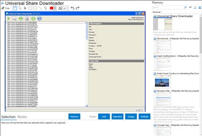 Universal Share Downloader - Flamory bookmarks and screenshots