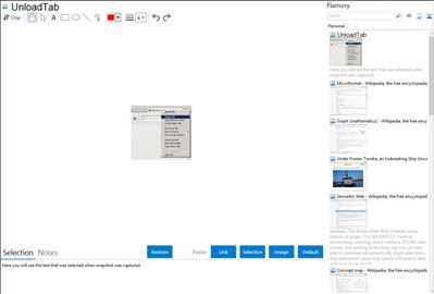 UnloadTab - Flamory bookmarks and screenshots
