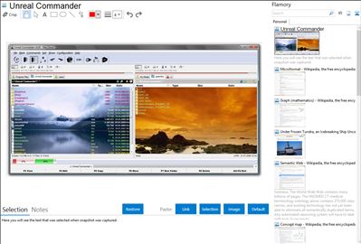 Unreal Commander - Flamory bookmarks and screenshots