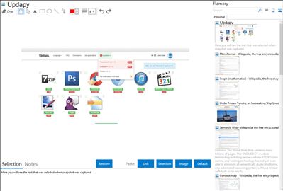 Updapy - Flamory bookmarks and screenshots