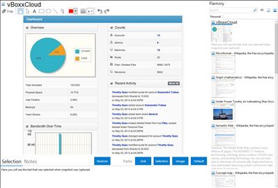 vBoxxCloud - Flamory bookmarks and screenshots