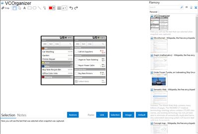 VCOrganizer - Flamory bookmarks and screenshots