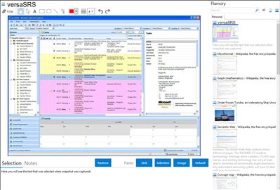 versaSRS - Flamory bookmarks and screenshots