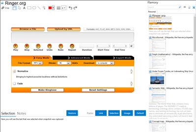 Ringer.org - Flamory bookmarks and screenshots