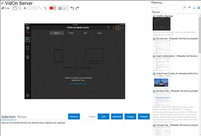 VidOn Server - Flamory bookmarks and screenshots