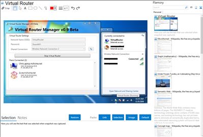 Virtual Router - Flamory bookmarks and screenshots