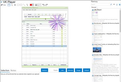 VK Player - Flamory bookmarks and screenshots