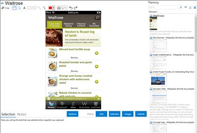 Waitrose - Flamory bookmarks and screenshots