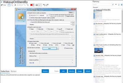 WakeupOnStandBy - Flamory bookmarks and screenshots