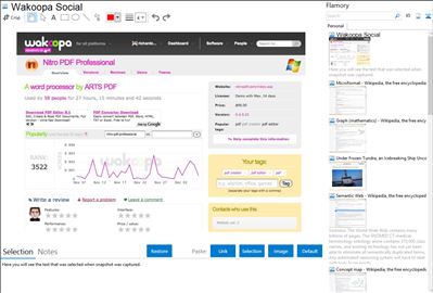 Wakoopa Social - Flamory bookmarks and screenshots