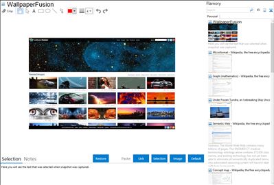 WallpaperFusion - Flamory bookmarks and screenshots