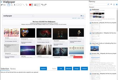 Wallpoper - Flamory bookmarks and screenshots