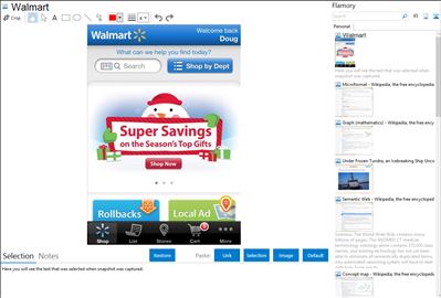 Walmart - Flamory bookmarks and screenshots