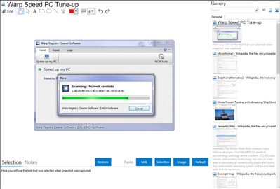 Warp Speed PC Tune-up - Flamory bookmarks and screenshots