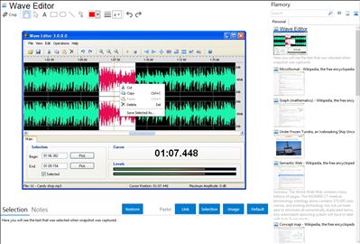 Wave Editor - Flamory bookmarks and screenshots