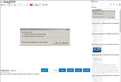 Web2PDF - Flamory bookmarks and screenshots