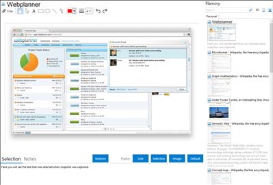 Webplanner - Flamory bookmarks and screenshots
